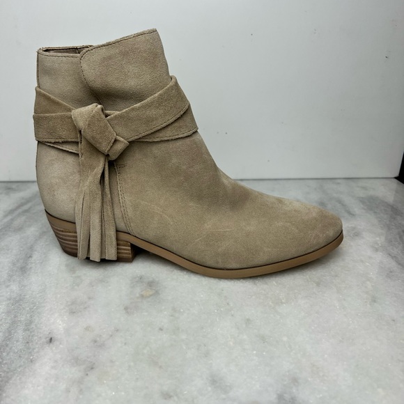 Guess Taupe Suede Ankle Booties - Picture 2 of 14